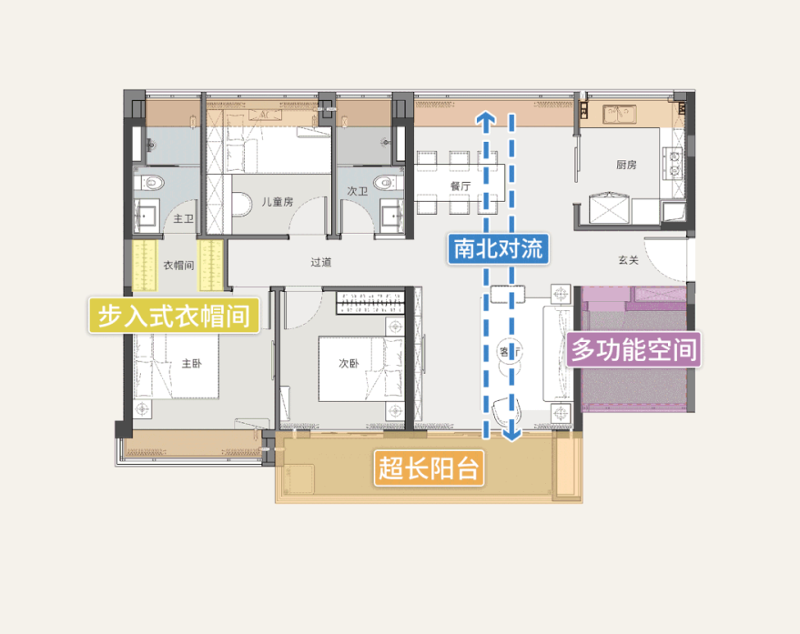 首开平湖如院120㎡户型图
