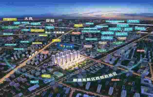 佛山顺德金地自在城楼盘详情,10xxx元/㎡买省级西山学区