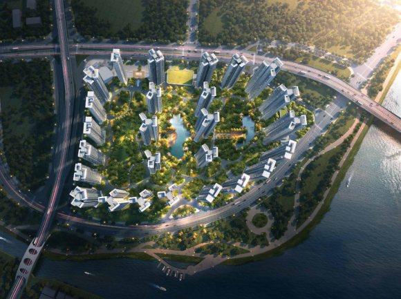 佛山大良五矿万境水岸怎么样?顺德CBD,欢乐海岸滨江头排