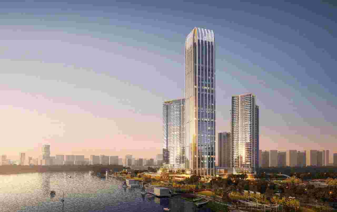 佛山保利秀台天珺在售户型,约190~399㎡户户望江